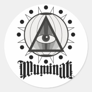 Sticker Rond Illuminati