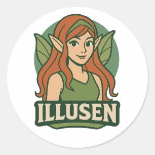 Sticker Rond Illusen