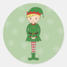 illusima Garçon de Noël Elfe Flocons de Neige Vert