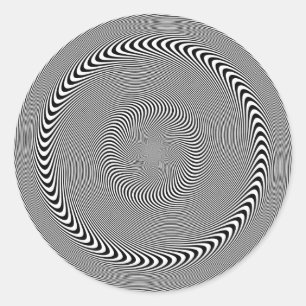 Sticker Rond Illusion optique - Hypnose facilitée