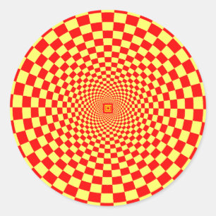 Sticker Rond Illusion optique hypnotique