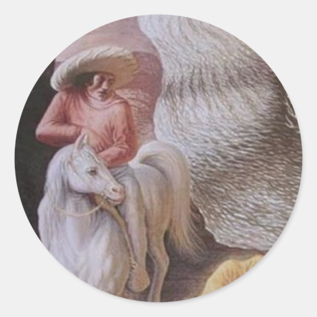 Sticker Rond Illusions optiques (Devant)