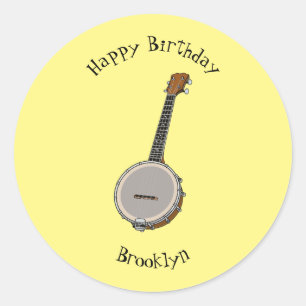 Sticker Rond Illustration de Banjo