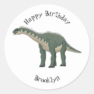 Sticker Rond Illustration de Barapasaurus