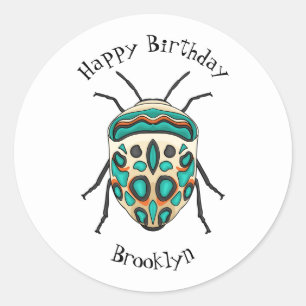 Sticker Rond Illustration de bug Picasso