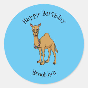 Sticker Rond Illustration de dromadaire