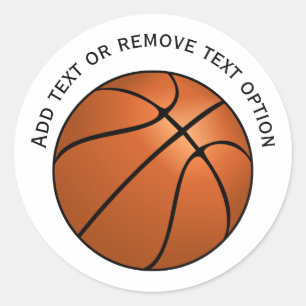 Sticker Rond Illustration du basket-ball