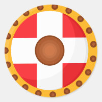 Illustration du dessin animé Viking Shield