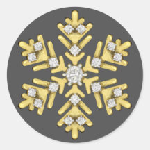 illustration du flocon de neige en diamant d'or