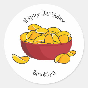Sticker Rond Illustration d'une puce de pomme de terre
