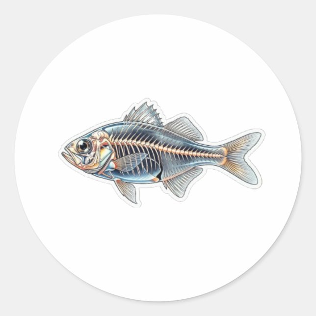 Sticker Rond Illustration scientifique de transparence unique d (Devant)