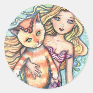 Sticker Rond "illustrations de molly harrison"