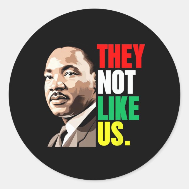 Sticker Rond Ils N'Aiment Pas Nous Histoire Du Mois Noir (Devant)