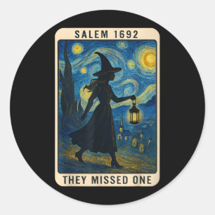 Sticker Rond Ils Ont Manqué Un Tarot Van Gogh Salem 1692 Hallow