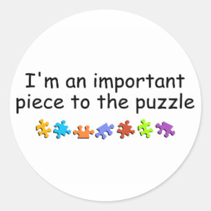 Sticker Rond Im par pièce du puzzle importante