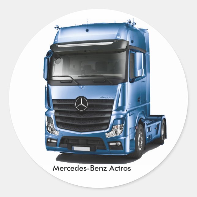 Sticker Rond Image de camion pour Sticker-rond classique-brilla (Devant)