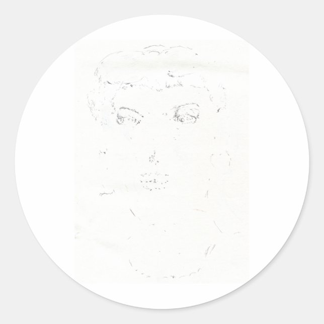 Sticker Rond Image parfaite (Devant)