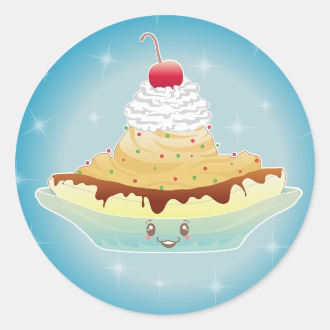 Sticker Rond Imaginaire Bananasplit (Devant)