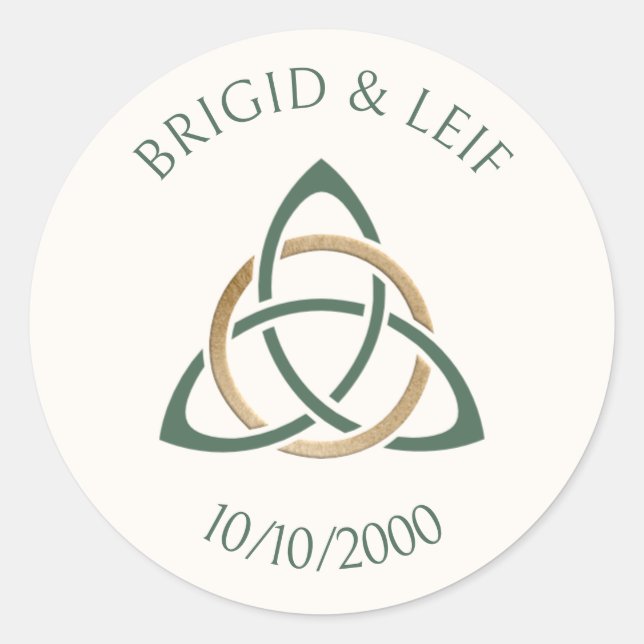 Sticker Rond Imaginaire Celtic Mariage (Devant)