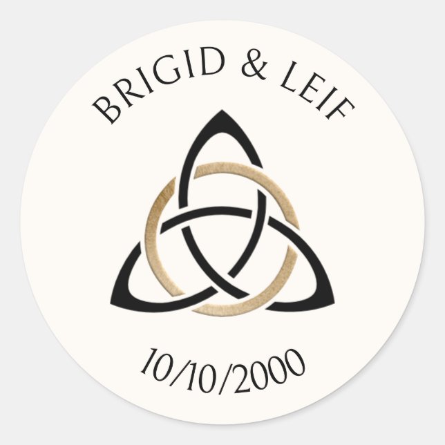 Sticker Rond Imaginaire Celtic Mariage (Devant)