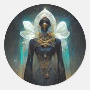 Sticker Rond Imaginaire Fae Guardian