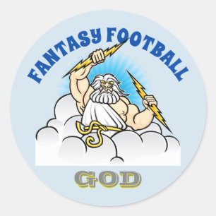 Sticker Rond Imaginaire Football DIEU