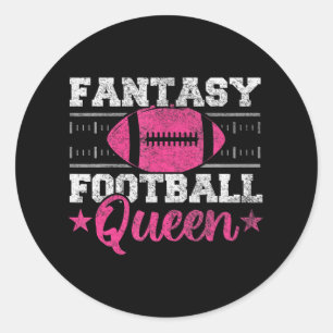 Sticker Rond Imaginaire Football Queen Funny Jeu Jour Imaginair