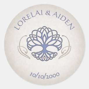 Sticker Rond Imaginaire médiéval Celtic Mariage