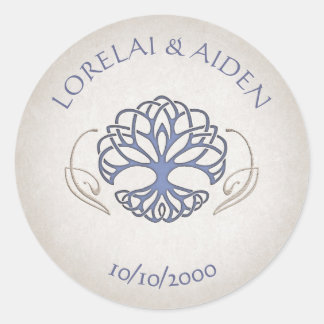 Sticker Rond Imaginaire médiéval Celtic Mariage