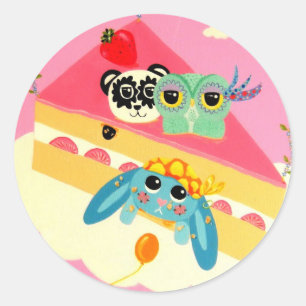 Sticker Rond Imagination délicieuse