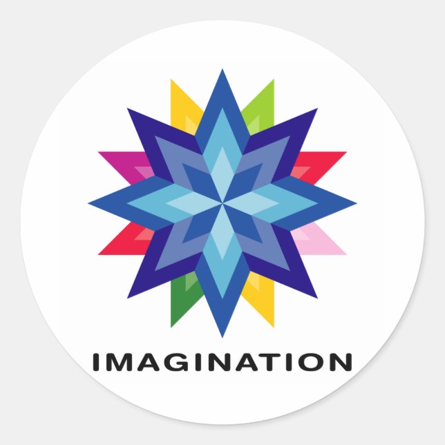 Sticker Rond Imaginez Star (Devant)