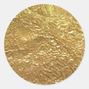 Sticker Rond Imitation Gold Leaf