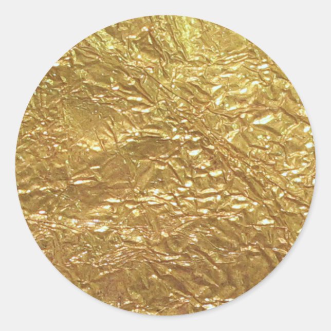 Sticker Rond Imitation Gold Leaf (Devant)