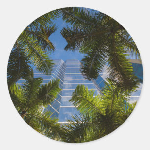 Sticker Rond Immeubles de grande hauteur