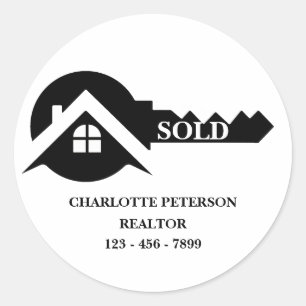 Sticker Rond Immobilier personnalisé vendu