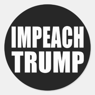 STICKER ROND "IMPEACH TRUMP"