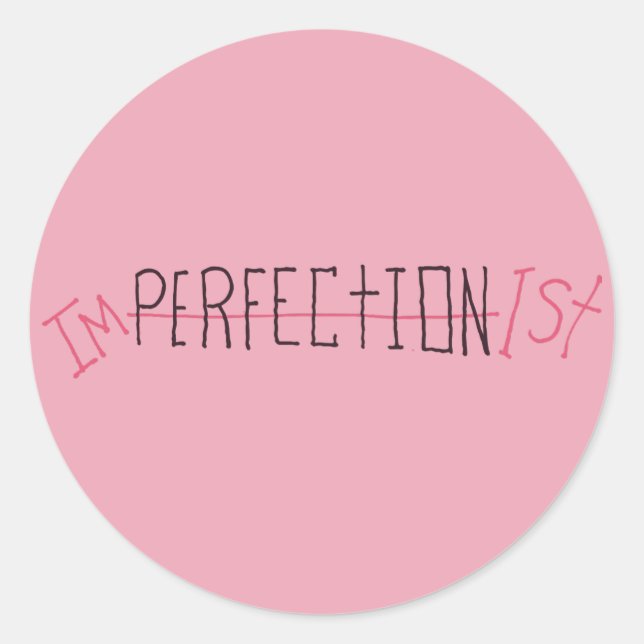 Sticker Rond Imperfectiste (Devant)
