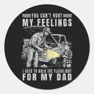 Sticker Rond Impossible de blesser les sentiments, tenait autre