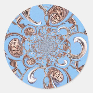 Sticker Rond Impression d'art Kaleidoscope vintage