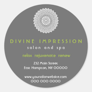 Sticker Rond Impression Divine Green Promotional