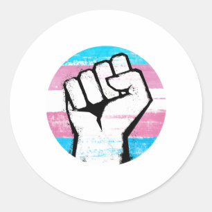 Sticker Rond Impression du premier cercle de la tige trans
