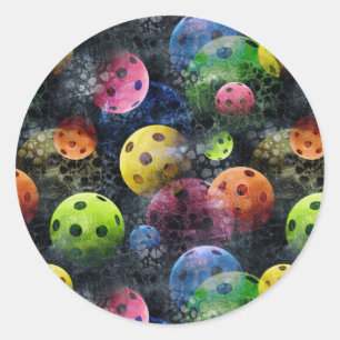 Sticker Rond Impression Pickball