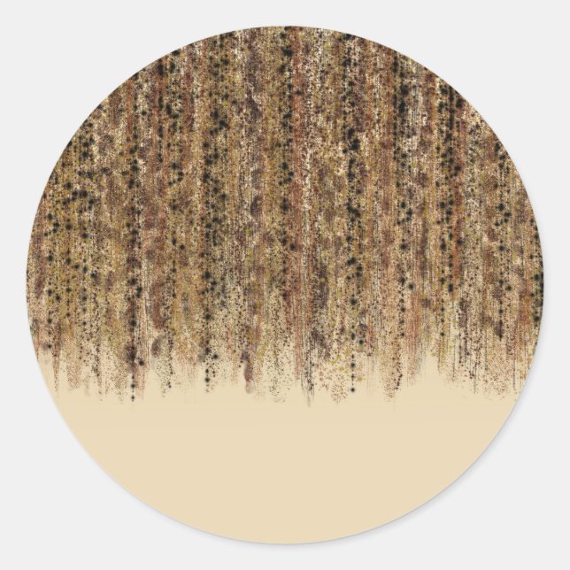 Sticker Rond Impression safari exotique moderne abstraite et gl (Devant)