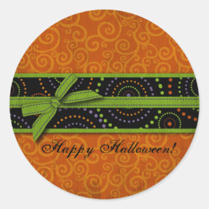 Sticker Rond Imprimantes Halloween amusantes