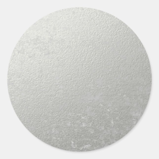Sticker Rond Imprimé à l'huile d'argent (Devant)