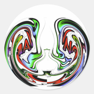 Sticker Rond Imprimer Hakuna Matata Whirl Art Extraordinaire