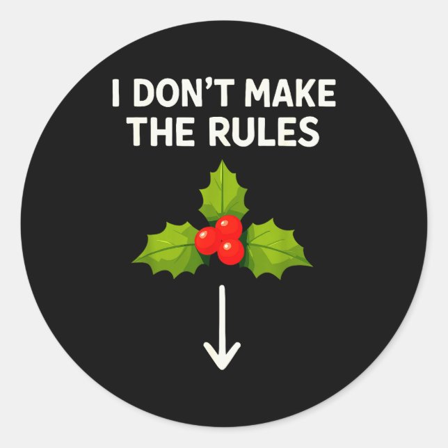 Sticker Rond Inappropriate Christmas Shirts Men, Funny Adult Mi (Devant)