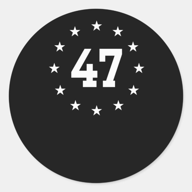 Sticker Rond Inauguration 1 de Trump (Devant)
