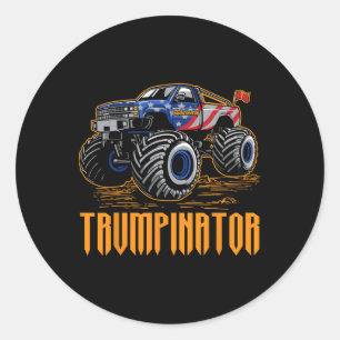 Sticker Rond Inauguration de Donald Trump camion monstre Trumpi