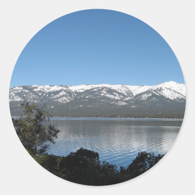Sticker Rond Incline Village, North Shore Lake Tahoe (Devant)